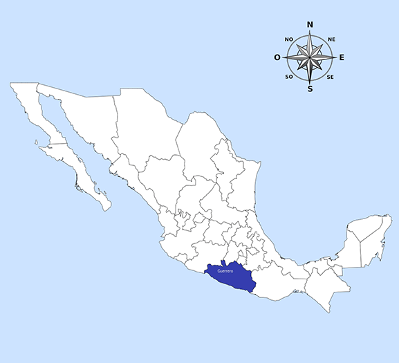 Mapa-de-México-con-nombres-en-blanco-y-negro-ai(Guerrero)