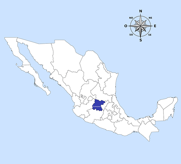 Mapa-de-México-con-nombres-en-blanco-y-negro-ai(Guanajuato)